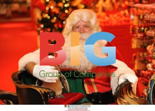 Santa and Penguins at Harrods Christmas