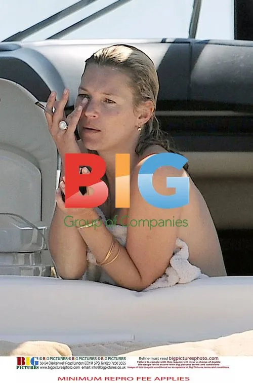 Kate Moss and friends relax on yacht in France