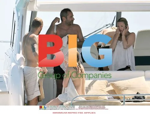 Kate Moss and friends relax on yacht in France