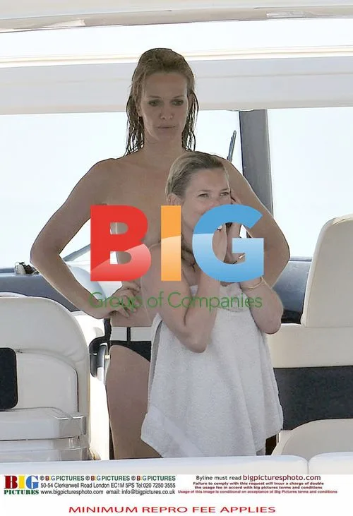 Kate Moss, Jamie Hince, and others on a yacht in France
