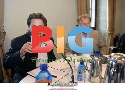 Martin Sheen and Emilio Estevez Meet Businessmen
