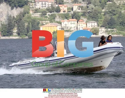 Matt Damon and Don Cheadle with Families at Lake Como