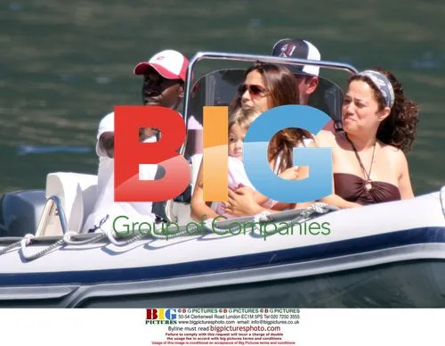 Matt Damon and Don Cheadle with Families in Lake Como