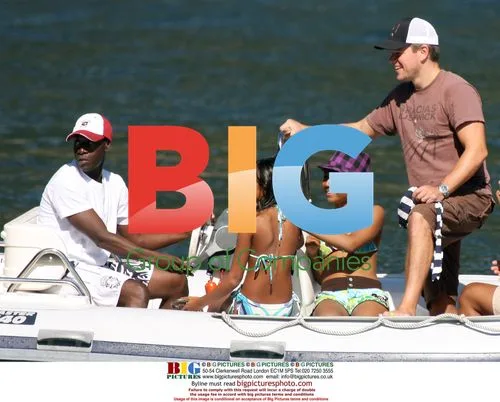 Matt Damon and Don Cheadle with Families at Lake Como