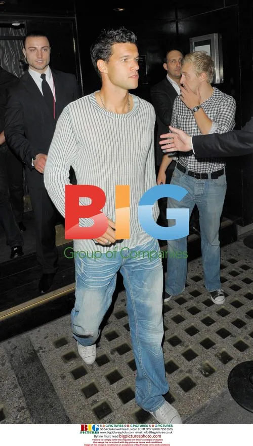 Chelsea footballers leaving Whisky Mist Night Club