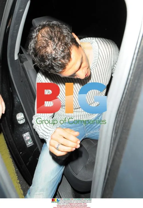 Chelsea footballers leaving nightclub, London