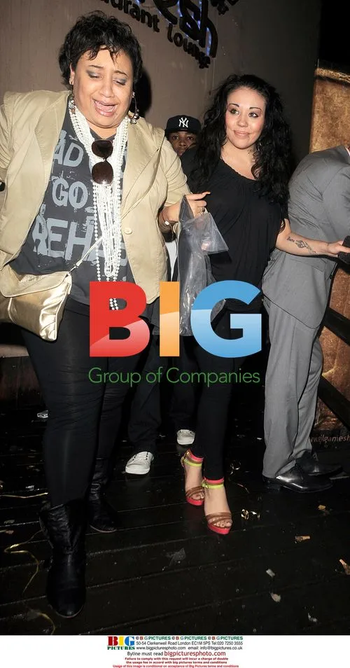 Mutya Buena Leaving Gilgamesh Restaurant