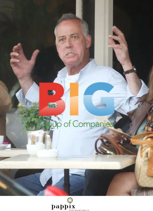 Michael Barrymore makes funny faces in London