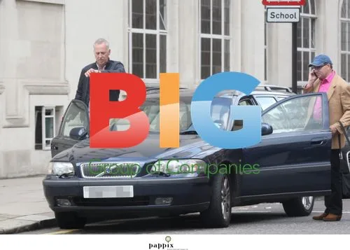 Michael Barrymore makes funny faces in London
