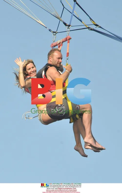Sting Tries Paragliding in France