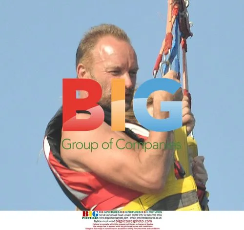 Sting Tries Paragliding in France