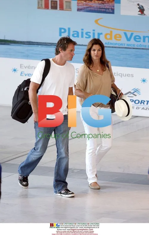 Cindy Crawford and Rande Gerber at Airport
