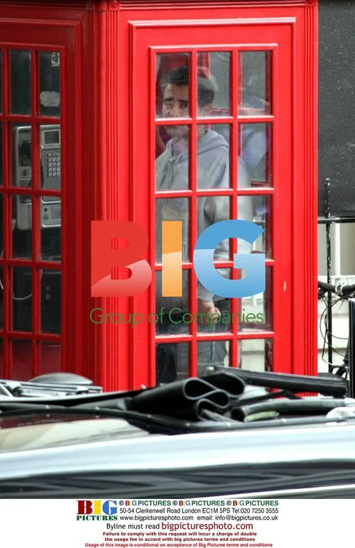Colin Farrell and David Thewlis on 'London Boulevard' set