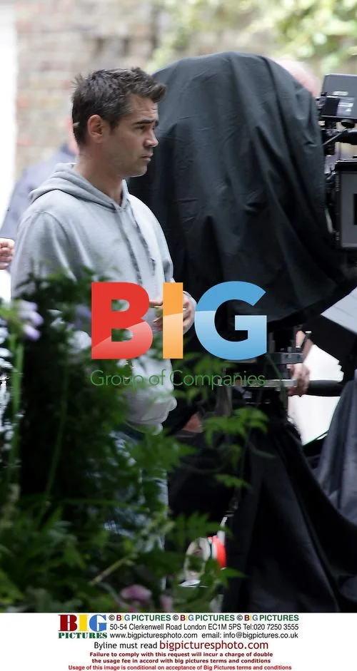 Colin Farrell and David Thewlis on London Boulevard set