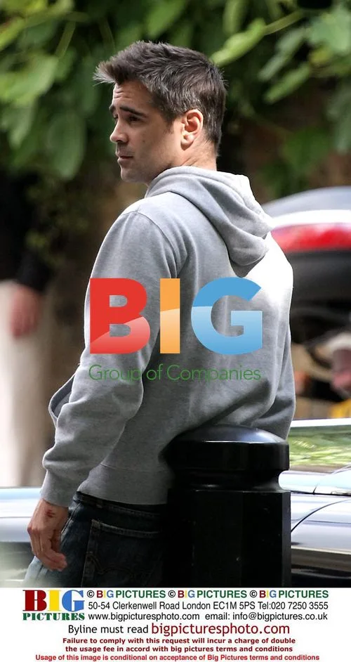 Colin Farrell and David Thewlis on London Boulevard set