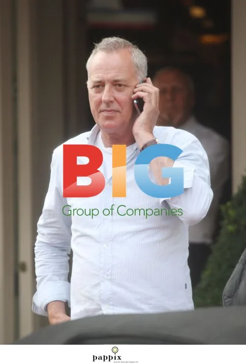 Michael Barrymore makes funny faces waiting for friend