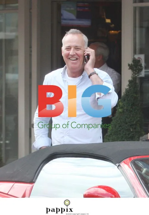 Michael Barrymore makes funny faces in London