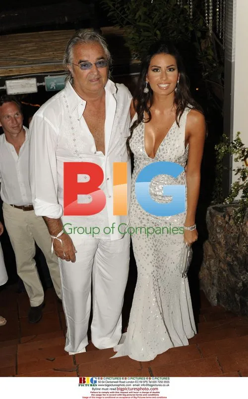 Flavio Briatore and wife Elisabetta at Fawaz Gruosi's birthday
