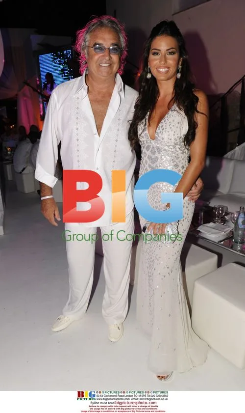 Flavio Briatore and wife Elisabetta at Fawaz Gruosi's birthday
