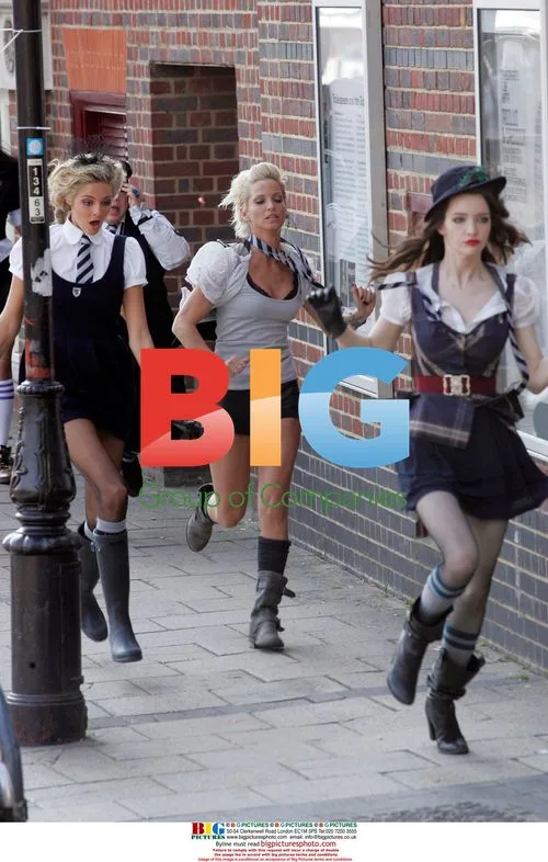 Girls Aloud's Sarah Harding on St Trinians set