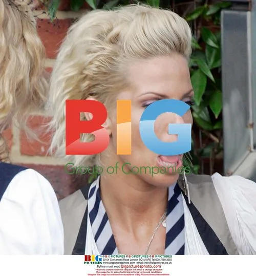 Sarah Harding on set of St Trinians