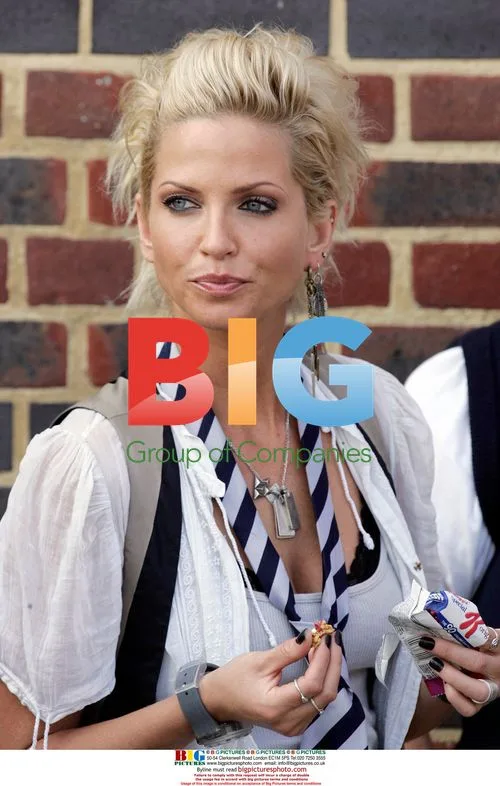 Sarah Harding on 'St Trinians' set