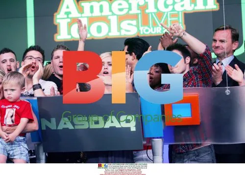 American Idol finalists at NASDAQ closing bell