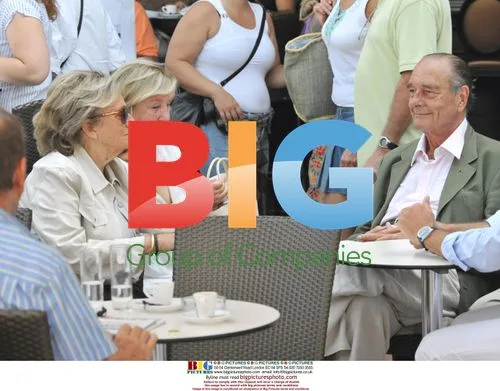 Former French President Jacques Chirac spending holidays in Saint Tropez