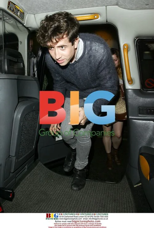 Nick Grimshaw leaves Nobu Berkley with friends
