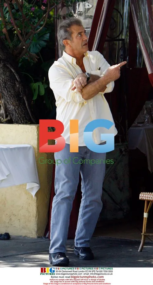 Mel Gibson has lunch with friend in West Hollywood