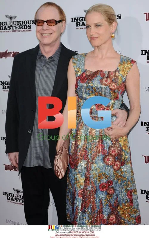 Composer DANNY ELFMAN and Actress BRIDGET FONDA at 'Inglourious Basterds' Premiere