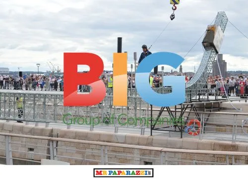 James May builds Meccano bridge in Liverpool