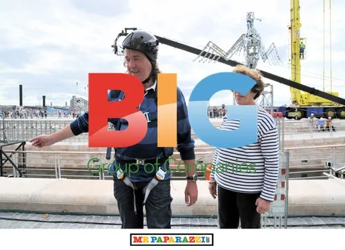 James May builds Meccano bridge in Liverpool