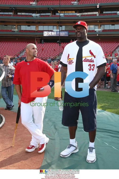 Pujols and Shaq at Busch Stadium