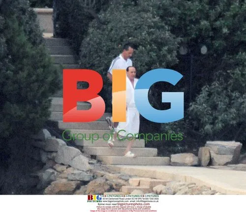 Silvio Berlusconi on yacht in Italy