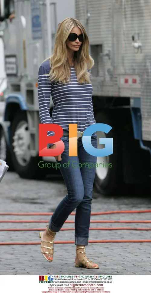 Elle Macpherson on set of 'The Beautiful Life'