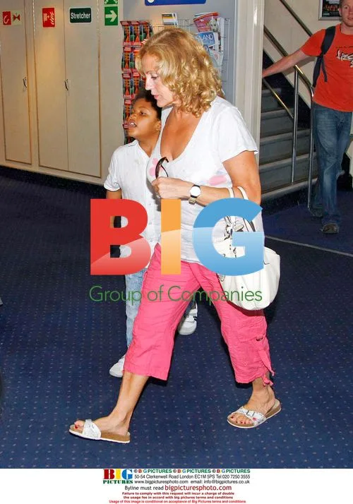 Katie Price with kids on Isle of Wight ferry