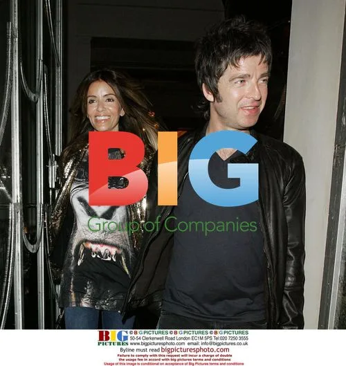 Noel Gallagher and Sara MacDonald Leaving Claridges Hotel
