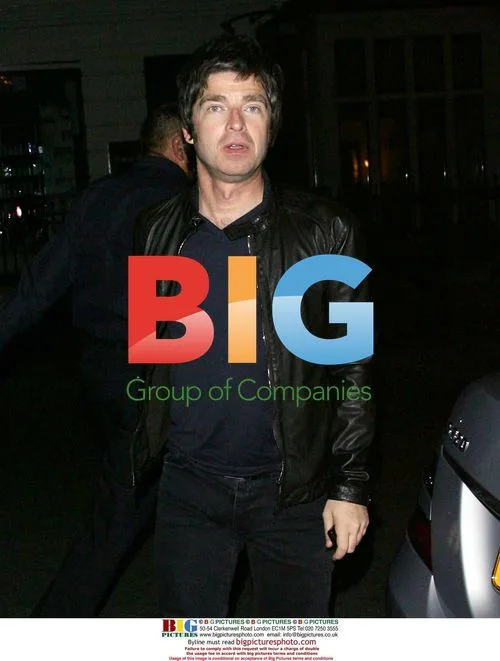 Noel Gallagher and Sara MacDonald Leaving Claridges Hotel