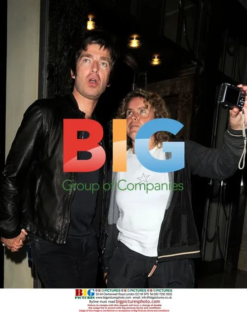 Noel Gallagher and Sara MacDonald leave Claridges Hotel