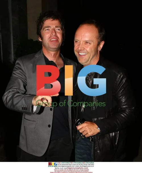Noel Gallagher and Lars Ulrich at U2 afterparty