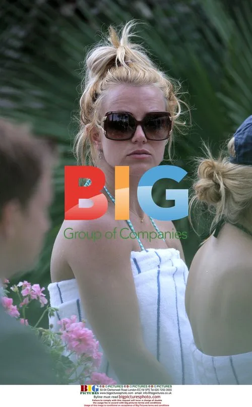 Britney Spears Enjoys Time with Sons at Hotel Pool
