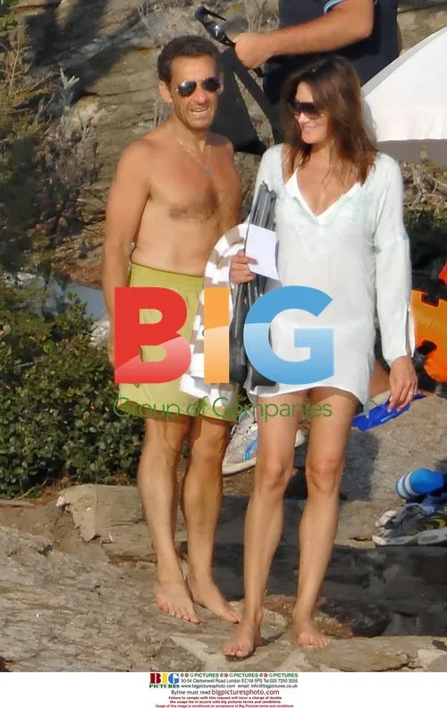 Sarkozy and Bruni on Vacation in France