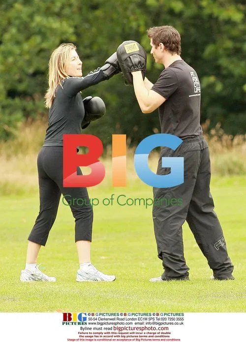 Fiona Philips Flirting with Trainer