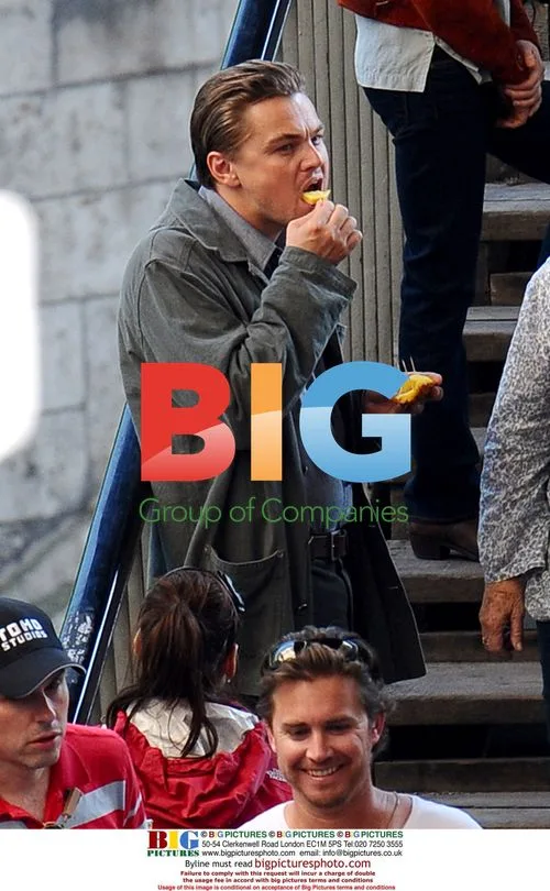Leonardo DiCaprio on set of Inception