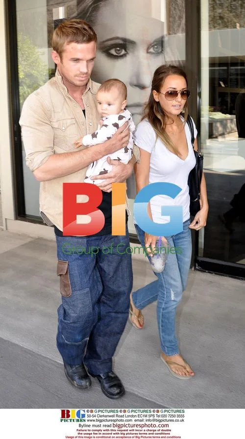 Cam Gigandet and family at Baby Kitson