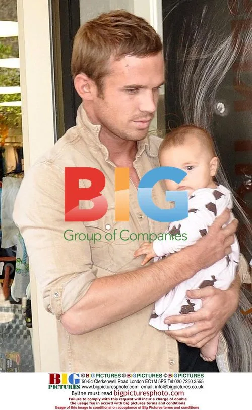 Cam Gigandet & Family at Baby Kitson
