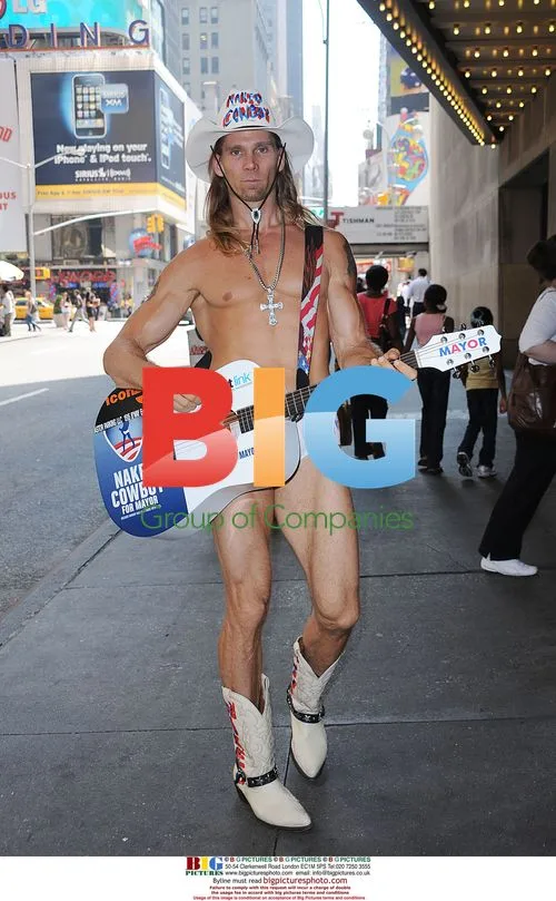 Naked Cowboy at Alexa Chung show
