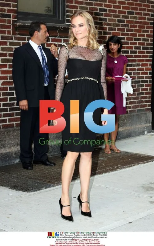 Diane Kruger arrives to Letterman taping