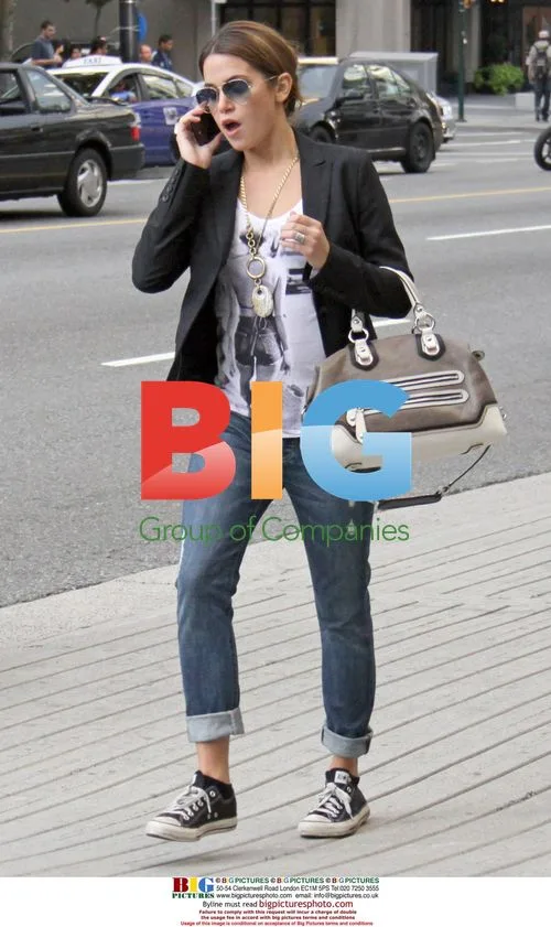 Nikki Reed Walks and Talks in Downtown Vancouver